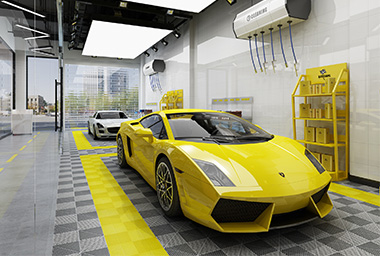 临平汽车美容中心装修设计_案例效果图