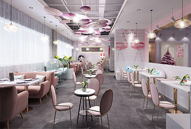 临平网红甜品店装修设计_案例效果图