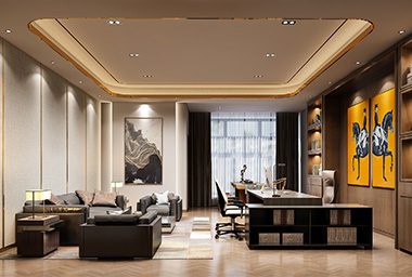 临平金融类企业办公室装修设计_案例效果图