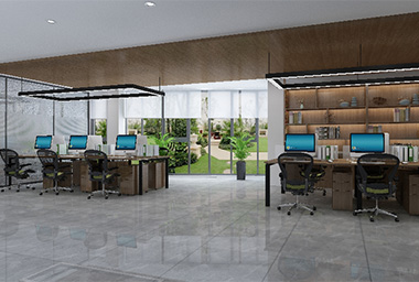 临平社区办事处办公室装修设计_案例效果图