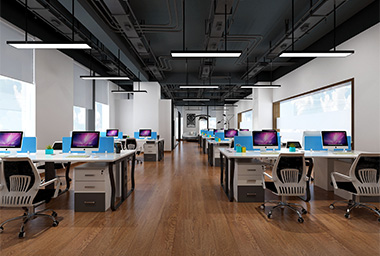 临平办公大厦装修设计_案例效果图