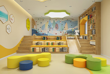 临平少儿英语培训机构装修设计_案例效果图