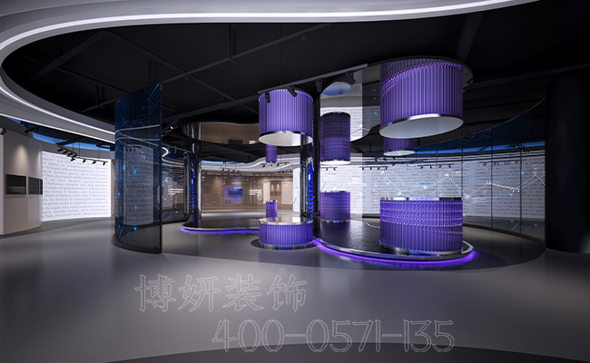 科技公司展厅装修设计,杭州展厅装修,展厅装修