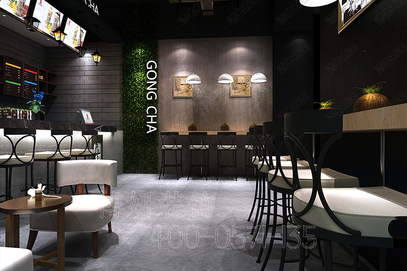 茶饮店装修设计,奶茶店案例效果图 茶饮店装修设计,奶茶店案例效果图