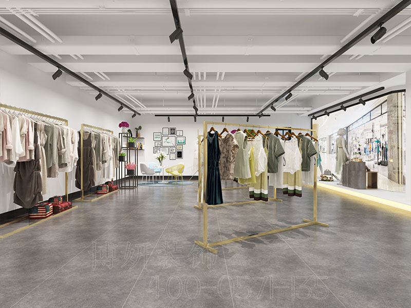 杭州滨江服装店装修-服装店装饰效果图